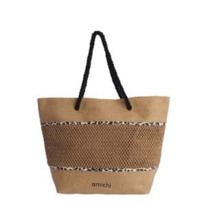 AMICHI BOLSO DE PLAYA DE RAFIA