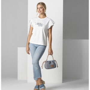 AMICHI CAMISETA VOLANTES BLANCA