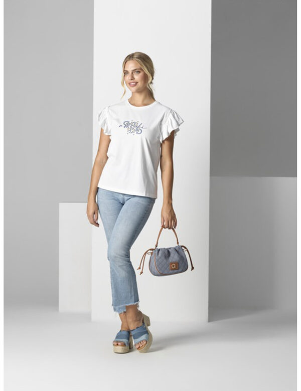 AMICHI CAMISETA VOLANTES BLANCA