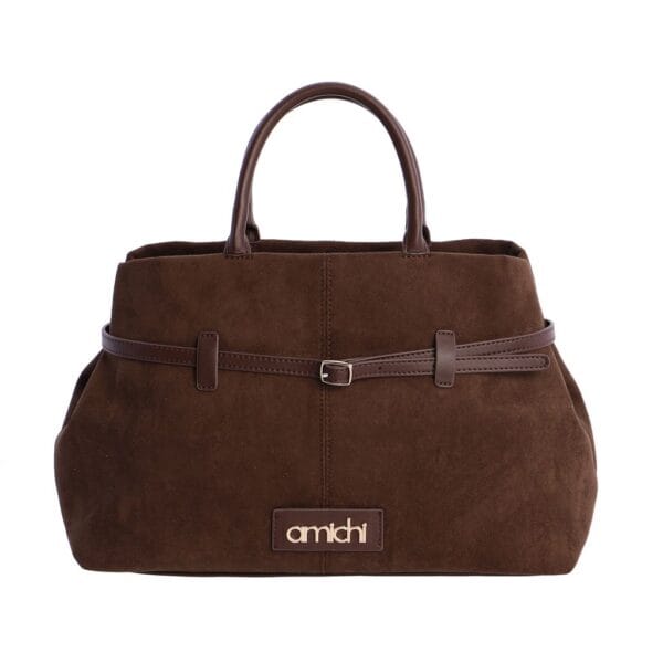 Amichi Bolso de Mano C/B Marrón