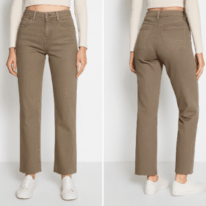 Pantalón Vaquero "Culaco" Push Up Cropped Taupe