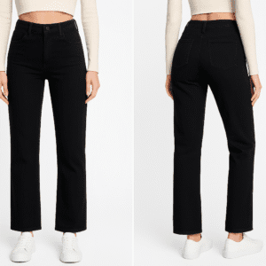 Pantalón Vaquero "Culaco" Push Up Cropped Negro